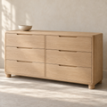 Light Wood 6-Drawer Dresser — main product image