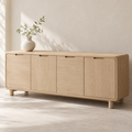 Light Wood 4-Door Sideboard — main product image